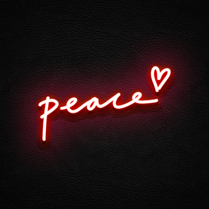 Peace, love, home, heart