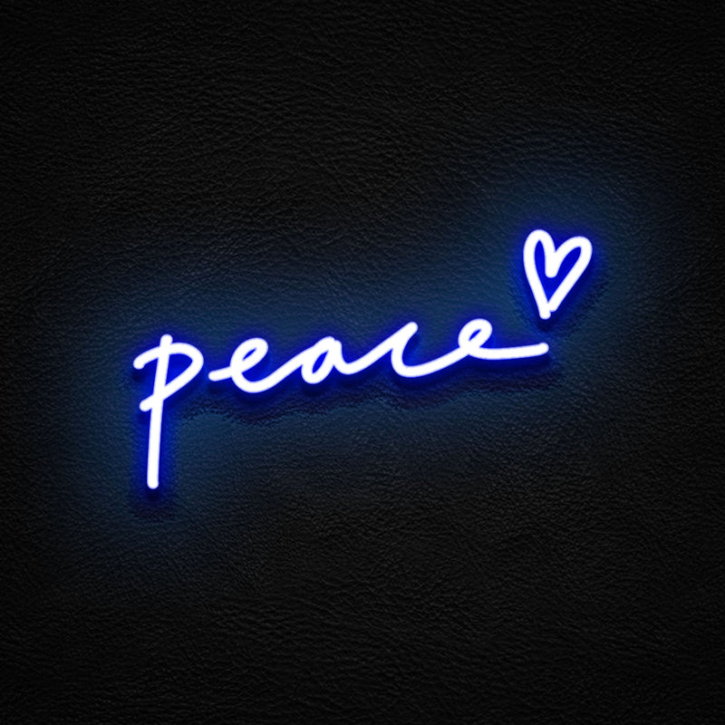 Peace, love, home, heart